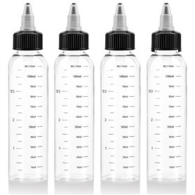 BNPHSIN Lot de 4 flacons applicateurs d'huile capillaire