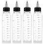 BNPHSIN Lot de 4 flacons applicateurs d'huile capillaire