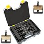 KYYGKY 8 PCS Coffret de Foret à Bois avec Auto-alimenté Pointe Pilote Meche a Bois pour Perceuse Mèche à Bois Hélicoïdale 10 mm/