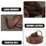 XIAQICA Ceinture Médiévale en Faux Cuir - Bourse avec Anneau pour Homme et Femme - Accessoire Cosplay Viking