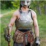 XIAQICA Ceinture Médiévale en Faux Cuir - Bourse avec Anneau pour Homme et Femme - Accessoire Cosplay Viking