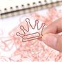 YDHfdc 50 Pcs Trombones Fantaisie, 5 Forme Or Rose Créatifs Trombone, Pince Papier Pour Triage École Bureau Livre Document Photo