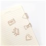 YDHfdc 50 Pcs Trombones Fantaisie, 5 Forme Or Rose Créatifs Trombone, Pince Papier Pour Triage École Bureau Livre Document Photo