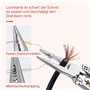WRQIOO Pince à Dénuder Multifonction 9 en 1 avec Testeur Électrique, Pince a Denuder Electricien, Pince Electricien Multifonctio