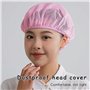 Lot de 4 Bonnets de Sommeil en Maille pour la Nuit Filets à Cheveux Bouclés pour Femme - Protection des Doux, Réutilisables, Lav