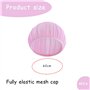 Lot de 4 Filets à Cheveux Réutilisables pour Sommeil - Bonnets en Maille Doux - Protection des Cheveux Bouclés pour Femmes - Pou