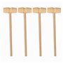 4 Pièces Mini Marteau en Bois pour Enfants