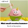4 Pièces Mini Marteau en Bois pour Enfants,Jouet Éducatif et Créatif pour Crabe, Homard et Bricolage,Outil de Peinture et Martel