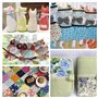 Lot de 50 carrés de tissu en coton – Tissu patchwork – Matériel de couture – Tissu floral pour loisirs créatifs, couture, tissu 