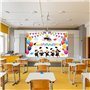 Bannière de décoration de remise de diplôme de classe de 2025 pour bal préscolaire - Grand fond en tissu pour la maternelle - Am