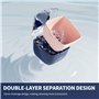 Zephyra Boîte Portable pour Prothèses Dentaires avec Tamis, Boîte Étanche pour Dentiers et Appareils Dentaires,Idéale pour le Ne