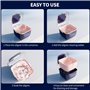 Zephyra Boîte Portable pour Prothèses Dentaires avec Tamis, Boîte Étanche pour Dentiers et Appareils Dentaires,Idéale pour le Ne