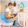 YJM Parure de lit 3 pièces motif cygne pour filles – Drap de lit, jupe, couette incluse – Rose