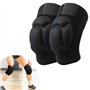 UZSUZZ Genouillères de Protection Genouillère Sport Genouillères de danse 30cm Eponge Epaissie Genouillère Antidérapant Réglable