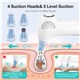 Aspirateur Point Noir Visage, Lrbsule Tire Comedon Point Noir Extracteur Nettoyant de Pores Blackhead Remover Aspirateur Point B
