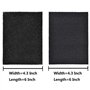 6 Paires 10CM x 15CM Autocollantes Crochets et Boucles Pastille Adhésif Collant Point Monnaies Arrière pour Travaux de Maison, B