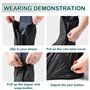 TNEDFOD Couvre Chaussure Impermeable Réutilisables, Chaussures de Pluie Pliables avec Fermeture Éclair, Chaussures de Pluie Couv
