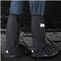 TNEDFOD Couvre Chaussure Impermeable Réutilisables, Chaussures de Pluie Pliables avec Fermeture Éclair, Chaussures de Pluie Couv