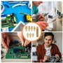 TNEDFOD 8 pcs Pannes de fer à Souder aide à la Fusion pour M2 M2.5 M3 M4 M5 M6 M8 T18, Weller Série ST Pannes de fer à Souder Ac