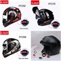 POFET - 1 paire Moto de fixations pour visière de casque avec interrupteur rotatif pour casque LS2 Lentilles de Casque ect.