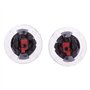POFET - 1 paire Moto de fixations pour visière de casque avec interrupteur rotatif pour casque LS2 Lentilles de Casque ect.