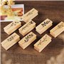 Yayatty 8 PCS Tampons en Bois des Plantes Bois Caoutchouc Tampons Scrapbooking Tampon Vintage en Bois et 5 Couleur Tampons Encre