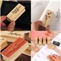 Yayatty 8 PCS Tampons en Bois des Plantes Bois Caoutchouc Tampons Scrapbooking Tampon Vintage en Bois et 5 Couleur Tampons Encre