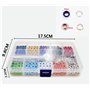Ensembles Oeillets, 400 pièces 5 mm Kit d'Oeillets Metal Ensembles Oeillets Grommet Kit Oeillet avec 3 pièces d'installation Kit