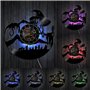Smotly Horloge murale en vinyle Le Seigneur des Anneaux avec fonction veilleuse LED - Cadeau pour les amoureux