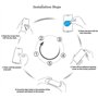 Wookfiss Film Protection en Verre Trempé pour OnePlus Pad, Protecteur écran Anti Rayure sans Bulle 9H Dureté 2 pièces
