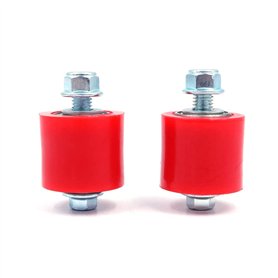 Namvo 2 pièces Moto 8mm chaîne Rouleau tendeur Guide de Roue avec Boulon adapté pour YFZ 350 Banshee Moteur Rouge