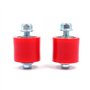 Namvo 2 pièces Moto 8mm chaîne Rouleau tendeur Guide de Roue avec Boulon adapté pour YFZ 350 Banshee Moteur Rouge