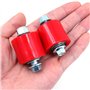 Namvo 2 pièces Moto 8mm chaîne Rouleau tendeur Guide de Roue avec Boulon adapté pour YFZ 350 Banshee Moteur Rouge