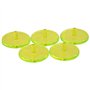 CENPEK Lot de 100 marqueurs de balle de golf multicolores en plastique transparent 24 mm plats et ronds de couleurs assorties