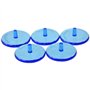 CENPEK Lot de 100 marqueurs de balle de golf multicolores en plastique transparent 24 mm plats et ronds de couleurs assorties