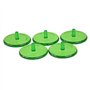 CENPEK Lot de 100 marqueurs de balle de golf multicolores en plastique transparent 24 mm plats et ronds de couleurs assorties