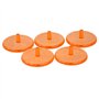CENPEK Lot de 100 marqueurs de balle de golf multicolores en plastique transparent 24 mm plats et ronds de couleurs assorties