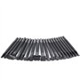 CENPEK Lot de 20 outils d'estampage du cuir de différentes formes pour fabrication de selle, outils de sculpture pour artisanat 