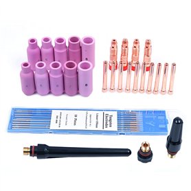 CENPEK Kit de 37 lentilles à gaz TIG pour lampe torche Wp-17 Wp-18 Wp-26 Wl20