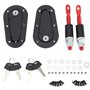 CENPEK Kit de goupille de verrouillage universel pour capot de moteur de voiture - Noir