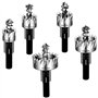 Malayas 5pcs Scies-cloches Drill HSS4341 Ensemble Mèche Fraise Carbure pour Forage Scie Cylindrique Foret de perçage Trépan En A