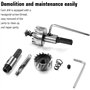 Malayas 5pcs Scies-cloches Drill HSS4341 Ensemble Mèche Fraise Carbure pour Forage Scie Cylindrique Foret de perçage Trépan En A