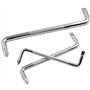 ANCLLO Lot de 3 Tournevis décalés avec Tournevis à tête Plate et magnétique, de Type Z avec Tournevis cruciforme