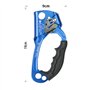 ANCLLO Ascender à main pour escalade, arboriste, équipement de rappel, corde de serrage pour corde de 8 à 12 mm, bleu
