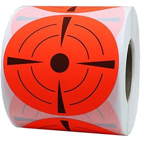 ANCLLO 250 pièces 3 Pouces Rondes adhésives cibles pasteurs fluorescentes cibles de tir Autocollants cibles Points pour Le tir T