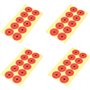 ANCLLO Lot de 250 autocollants en papier pour tir - Orange - 5 cm