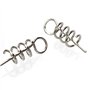 ANCLLO 200 pièces 15mm leurre Souple appât Ressort Torsion Serrure pêche en Plein air manivelle Crochet de centrage goupille pou