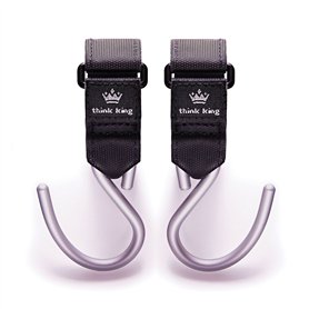 Think King Mighty Lot de 2 crochets pour landau