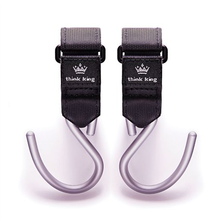Think King Mighty Lot de 2 crochets pour landau