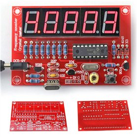 Chesoon Compteur de fréquence numérique à affichage LED Oscillateur cristal et mesure de fréquence 1-50 MHz avec réglages de fré